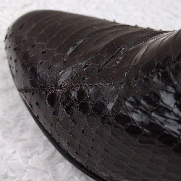 Giorgio Brutini Dark Brown Genuine Snakeskin Leather Almond Toe Chelsea Boot main image 14